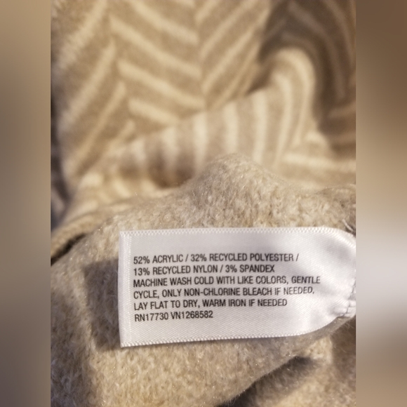 Women's Coatigan - A New Day Taupe/Cream Herringbone - Picture 6 of 6